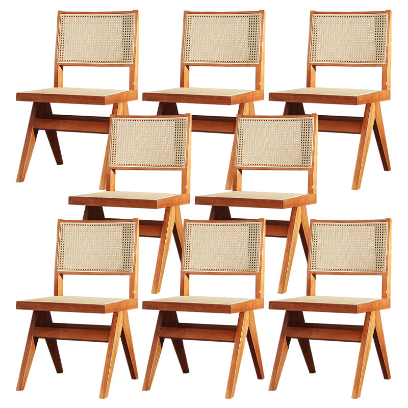 Comedor contemporáneo King Louis Silla de comedor de madera maciza