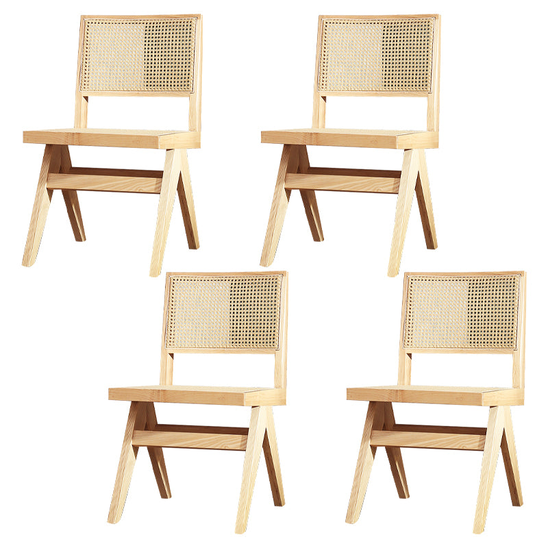 Comedor contemporáneo King Louis Silla de comedor de madera maciza