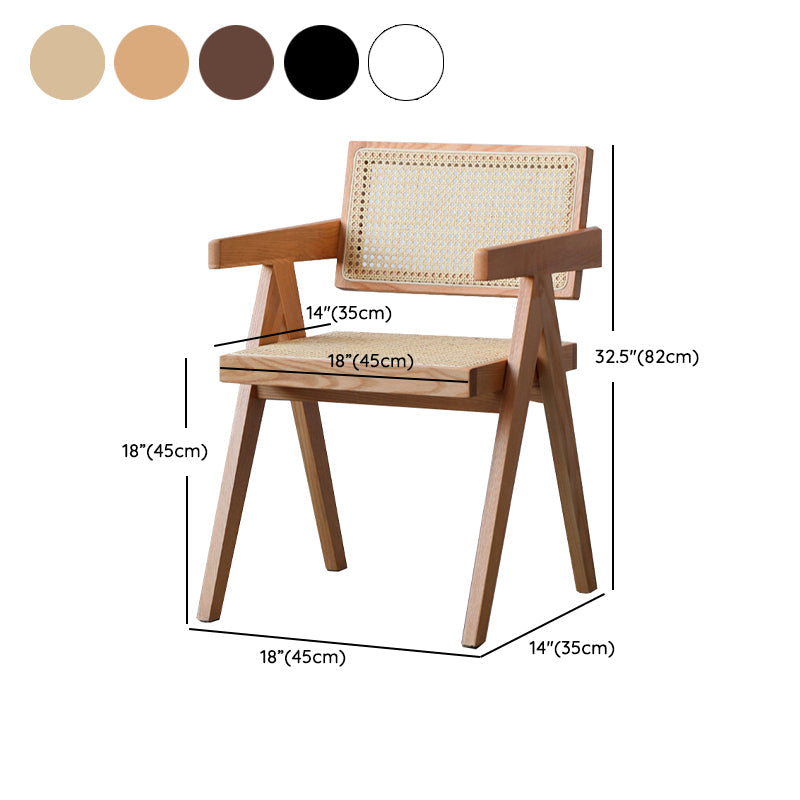 Comedor contemporáneo King Louis Silla de comedor de madera maciza