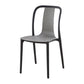 Silla de comedor de plástico sin brazo de comedor moderno