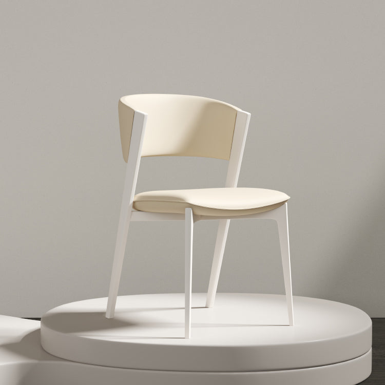 White Legs Modern Open Back Upholstered Dining and Accent Chairs Clearhalo 'Dining Chairs' 'Dining Tables & Seating' 'dining_chair' 'furn' 'furn_dining_chair' 'Furniture' 'Kitchen & Dining Furniture' 7794710