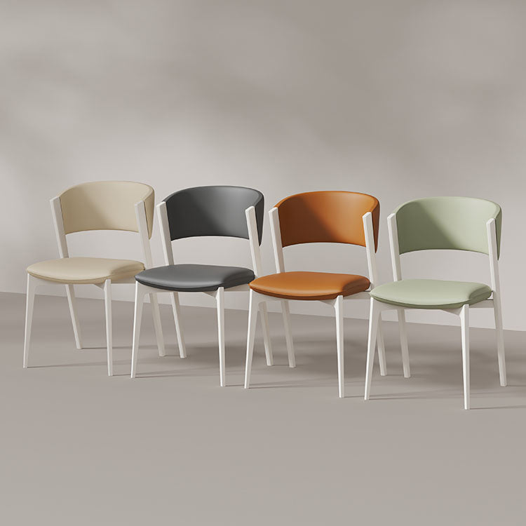 White Legs Modern Open Back Upholstered Dining and Accent Chairs Clearhalo 'Dining Chairs' 'Dining Tables & Seating' 'dining_chair' 'furn' 'furn_dining_chair' 'Furniture' 'Kitchen & Dining Furniture' 7794729