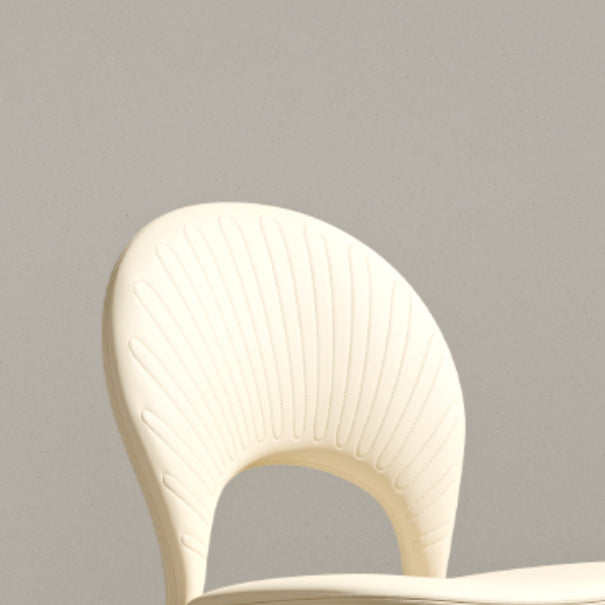 Piernas blancas silla de comedor tapizada contemporánea para el hogar