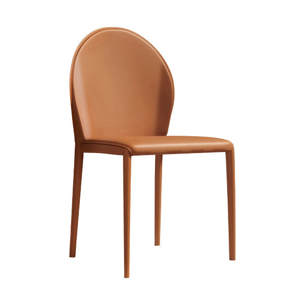 Hedendaagse faux lederen armloos eet- en accentstoelen voor thuis