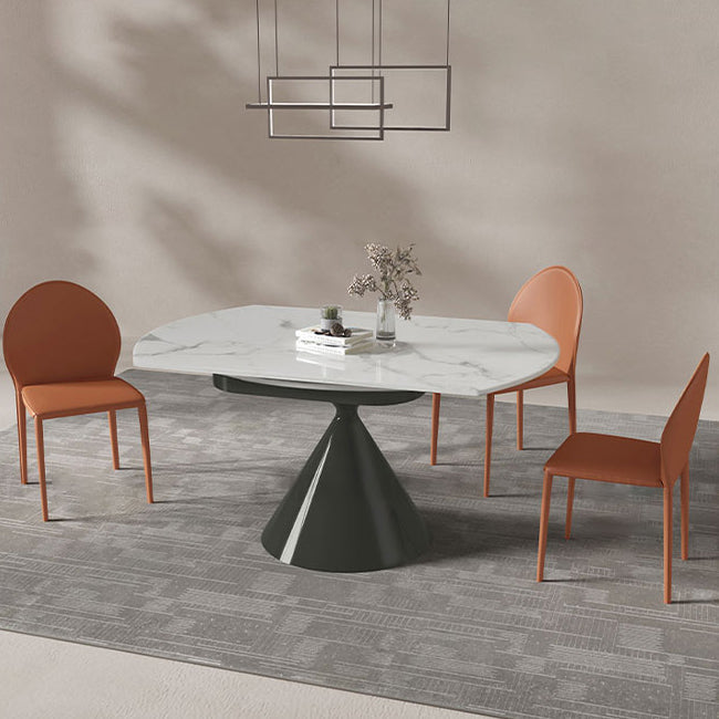 Hedendaagse faux lederen armloos eet- en accentstoelen voor thuis