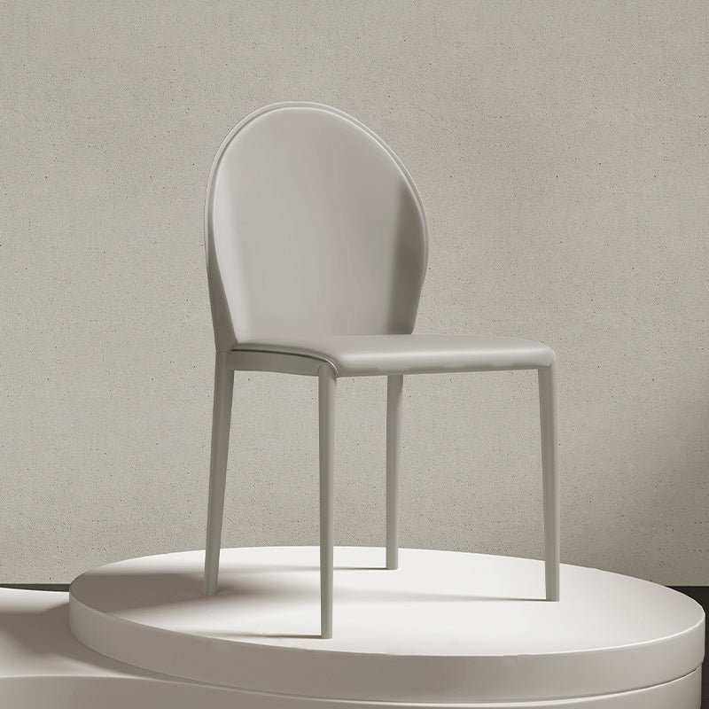 Hedendaagse faux lederen armloos eet- en accentstoelen voor thuis