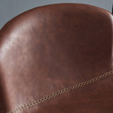 Contemporary Style Adjustable Upholstered Bar Stool with Metal Legs