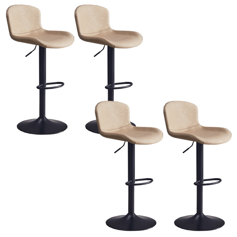 Hedendaagse stijl verstelbare gestoffeerde barstoel met metalen benen