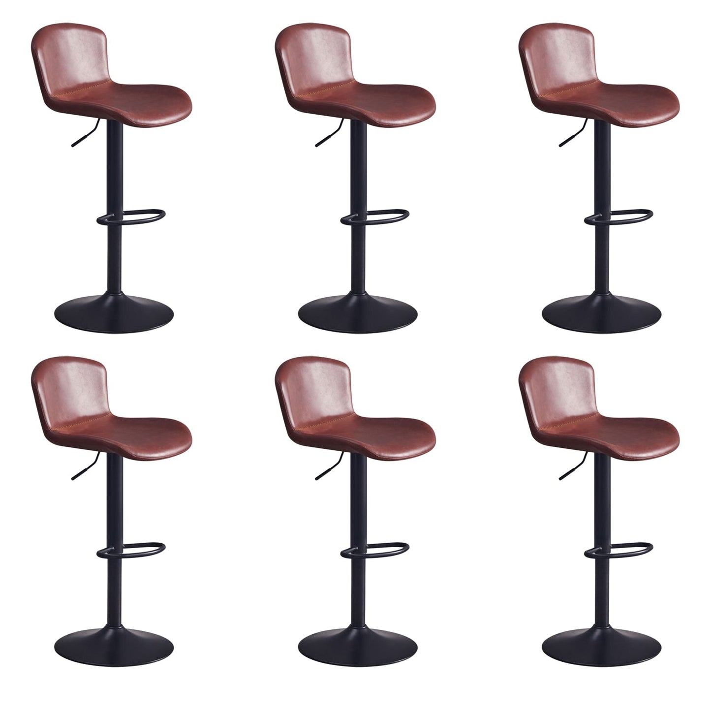 Hedendaagse stijl verstelbare gestoffeerde barstoel met metalen benen