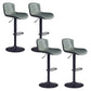 Hedendaagse stijl verstelbare gestoffeerde barstoel met metalen benen