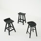 Contemporary Black Ash Solid Wood Armless Bar Stool with Footrest Clearhalo 'Bar Furniture' 'Bar Stools' 'bar_stools' 'furn' 'furn_bar_stools' 'Furniture' 'Kitchen & Dining Furniture' 7794900