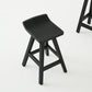 Contemporary Black Ash Solid Wood Armless Bar Stool with Footrest Clearhalo 'Bar Furniture' 'Bar Stools' 'bar_stools' 'furn' 'furn_bar_stools' 'Furniture' 'Kitchen & Dining Furniture' 7794906