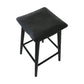Contemporary Black Ash Solid Wood Armless Bar Stool with Footrest Matte Black 1 Piece Clearhalo 'Bar Furniture' 'Bar Stools' 'bar_stools' 'furn' 'furn_bar_stools' 'Furniture' 'Kitchen & Dining Furniture' 7794911