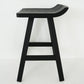 Contemporary Black Ash Solid Wood Armless Bar Stool with Footrest Clearhalo 'Bar Furniture' 'Bar Stools' 'bar_stools' 'furn' 'furn_bar_stools' 'Furniture' 'Kitchen & Dining Furniture' 7794913