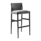 Contemporary Upholstered Armless Bar Stool with Solid Wood Legs Clearhalo 'Bar Furniture' 'Bar Stools' 'bar_stools' 'furn' 'furn_bar_stools' 'Furniture' 'Kitchen & Dining Furniture' 7794943