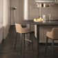 Faux Leather Upholstered Arm Bar Stool with Solid Wood Legs for Home Clearhalo 'Bar Furniture' 'Bar Stools' 'bar_stools' 'furn' 'furn_bar_stools' 'Furniture' 'Kitchen & Dining Furniture' 7794947