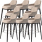 Faux Leather Upholstered Arm Bar Stool with Solid Wood Legs for Home Beige 8 Piece Set Clearhalo 'Bar Furniture' 'Bar Stools' 'bar_stools' 'furn' 'furn_bar_stools' 'Furniture' 'Kitchen & Dining Furniture' 7794955