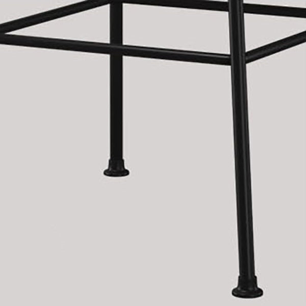 Modern Style Backrest Arm Counter Stool with Metal Base and Leather Cushion Clearhalo 'Bar Furniture' 'Bar Stools' 'bar_stools' 'furn' 'furn_bar_stools' 'Furniture' 'Kitchen & Dining Furniture' 7795072
