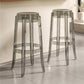 Contemporary Plastic Backless Counter High Stool with 4 Legs Clearhalo 'Bar Furniture' 'Bar Stools' 'bar_stools' 'furn' 'furn_bar_stools' 'Furniture' 'Kitchen & Dining Furniture' 7795235