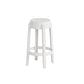 Contemporary Plastic Backless Counter High Stool with 4 Legs White 1 Piece Counter Stool(26"H) Clearhalo 'Bar Furniture' 'Bar Stools' 'bar_stools' 'furn' 'furn_bar_stools' 'Furniture' 'Kitchen & Dining Furniture' 7795243