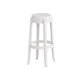 Contemporary Plastic Backless Counter High Stool with 4 Legs White 1 Piece Bar Stool(30"H) Clearhalo 'Bar Furniture' 'Bar Stools' 'bar_stools' 'furn' 'furn_bar_stools' 'Furniture' 'Kitchen & Dining Furniture' 7795244
