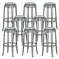 Contemporary Plastic Backless Counter High Stool with 4 Legs Grey 8 Piece Set Bar Stool(30"H) Clearhalo 'Bar Furniture' 'Bar Stools' 'bar_stools' 'furn' 'furn_bar_stools' 'Furniture' 'Kitchen & Dining Furniture' 7795273