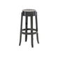 Contemporary Plastic Backless Counter High Stool with 4 Legs Black 1 Piece Bar Stool(30"H) Clearhalo 'Bar Furniture' 'Bar Stools' 'bar_stools' 'furn' 'furn_bar_stools' 'Furniture' 'Kitchen & Dining Furniture' 7795274