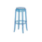 Contemporary Plastic Backless Counter High Stool with 4 Legs Blue 1 Piece Bar Stool(30"H) Clearhalo 'Bar Furniture' 'Bar Stools' 'bar_stools' 'furn' 'furn_bar_stools' 'Furniture' 'Kitchen & Dining Furniture' 7795284