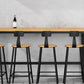 Natural Finish 1/2/5 Pcs Bar Set with Wooden Stools for Home