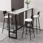 Modern Style 3/5 Pieces Faux Marble Rectangular Bar Table Set for Living Room