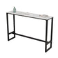 Modern Style 3/5 Pieces Faux Marble Rectangular Bar Table Set for Living Room