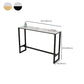 Modern Style 3/5 Pieces Faux Marble Rectangular Bar Table Set for Living Room