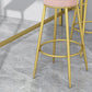 Modern Faux Marble Rectangle White Top Trestle Bar Dining Table for Kitchen Clearhalo 'Bar Furniture' 'Bar Tables' 'bar_tables' 'furn' 'furn_bar_tables' 'Furniture' 'Kitchen & Dining Furniture' 7795503