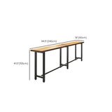 Eigentijdse massief hout rechthoekige bar wijntafel voor coffeeshop