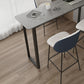 Modern Sintered Stone Top Rectangle Sled Bar Dining Table with Metal Base Clearhalo 'Bar Furniture' 'Bar Tables' 'bar_tables' 'furn' 'furn_bar_tables' 'Furniture' 'Kitchen & Dining Furniture' 7795605