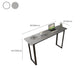 Modern Sintered Stone Top Rectangle Sled Bar Dining Table with Metal Base Clearhalo 'Bar Furniture' 'Bar Tables' 'bar_tables' 'furn' 'furn_bar_tables' 'Furniture' 'Kitchen & Dining Furniture' 7795613