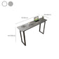 Modern Sintered Stone Top Rectangle Sled Bar Dining Table with Metal Base Clearhalo 'Bar Furniture' 'Bar Tables' 'bar_tables' 'furn' 'furn_bar_tables' 'Furniture' 'Kitchen & Dining Furniture' 7795618