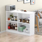 Contemporary Style Wood Rectangle Patio Bar Table for Dining Room