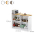 Contemporary Style Wood Rectangle Patio Bar Table for Dining Room