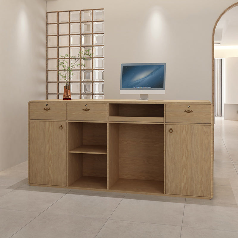 Contemporary Style Wood Rectangle Patio Bar Table for Living Room Clearhalo 'Bar Furniture' 'Bar Tables' 'bar_tables' 'furn' 'furn_bar_tables' 'Furniture' 'Kitchen & Dining Furniture' 7795670