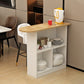 Contemporary Style Wood Specialty Patio Bar Table for Living Room Natural White Without Chairs Clearhalo 'Bar Furniture' 'Bar Tables' 'bar_tables' 'furn' 'furn_bar_tables' 'Furniture' 'Kitchen & Dining Furniture' 7795688