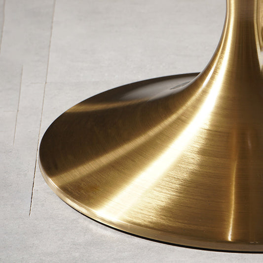 Contemporary Round Pedestal Bar Dining Table with Metal Base Clearhalo 'Bar Furniture' 'Bar Tables' 'bar_tables' 'furn' 'furn_bar_tables' 'Furniture' 'Kitchen & Dining Furniture' 7795718