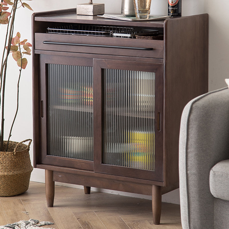 Armadietto di sideboard della porta di vetro contemporanea con spazio per l'uso domestico