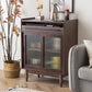 Armadietto di sideboard della porta di vetro contemporanea con spazio per l'uso domestico