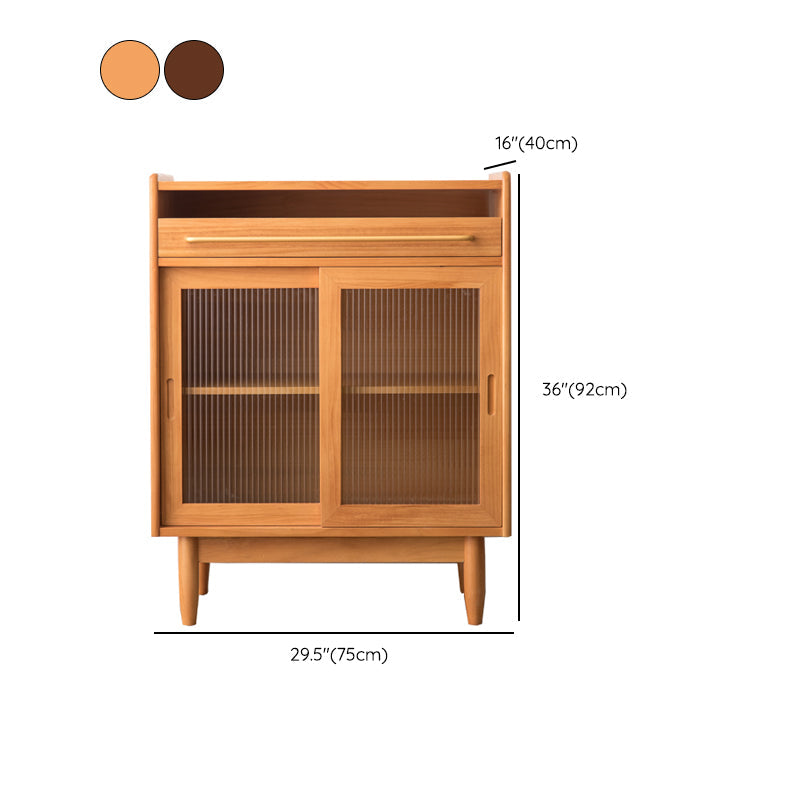 Armadietto di sideboard della porta di vetro contemporanea con spazio per l'uso domestico