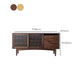 Nordic Style Storage Solid Wood Sideboard Cabinet with Glass Doors Clearhalo 'buffet_sideboard' 'Buffets & Sideboards' 'furn' 'furn_buffet_sideboard' 'Furniture' 'Kitchen & Dining Furniture' 7795853