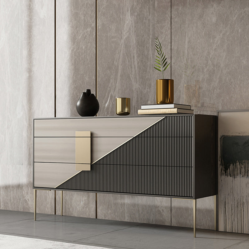 Contemporary Style Ash Wood Storage Sideboard Cabinet with Drawers Clearhalo 'buffet_sideboard' 'Buffets & Sideboards' 'furn' 'furn_buffet_sideboard' 'Furniture' 'Kitchen & Dining Furniture' 7795875