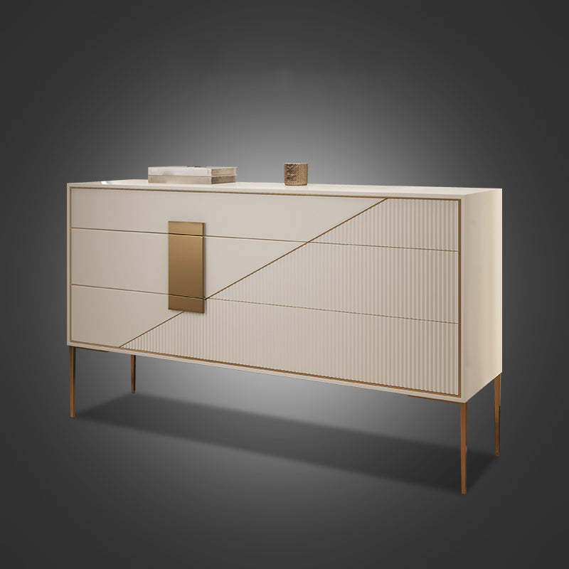 Contemporary Style Ash Wood Storage Sideboard Cabinet with Drawers White 3 Clearhalo 'buffet_sideboard' 'Buffets & Sideboards' 'furn' 'furn_buffet_sideboard' 'Furniture' 'Kitchen & Dining Furniture' 7795876