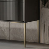 Contemporary Style Ash Wood Storage Sideboard Cabinet with Drawers Clearhalo 'buffet_sideboard' 'Buffets & Sideboards' 'furn' 'furn_buffet_sideboard' 'Furniture' 'Kitchen & Dining Furniture' 7795881