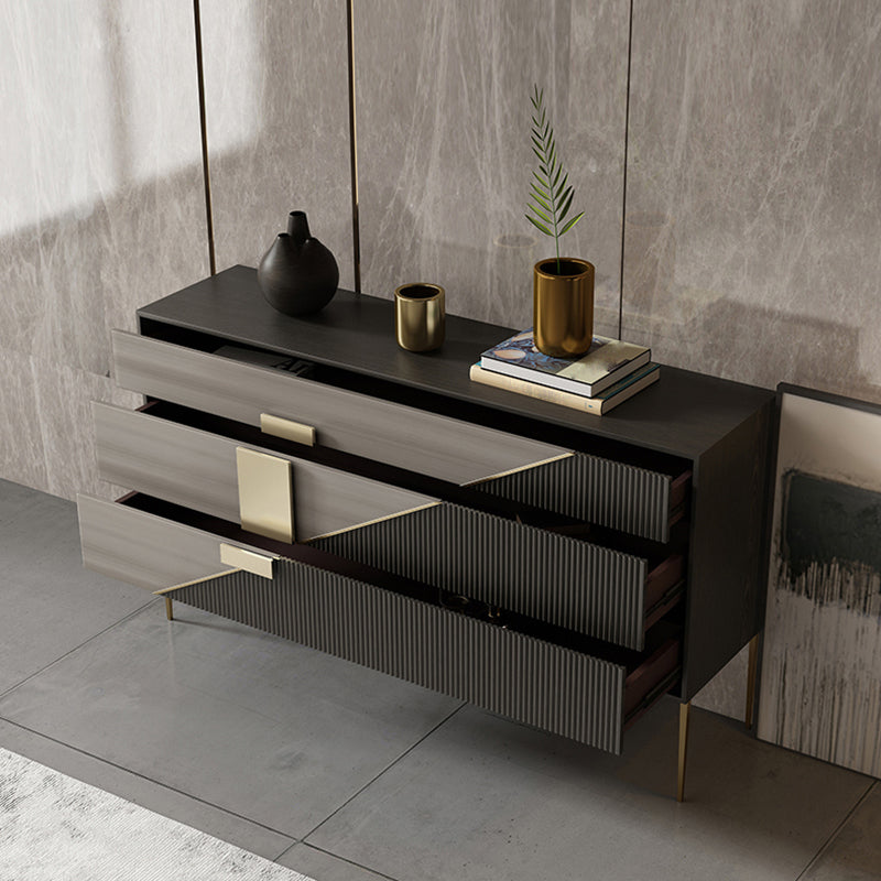 Contemporary Style Ash Wood Storage Sideboard Cabinet with Drawers Clearhalo 'buffet_sideboard' 'Buffets & Sideboards' 'furn' 'furn_buffet_sideboard' 'Furniture' 'Kitchen & Dining Furniture' 7795883